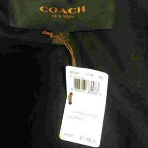 Women's xs Coach olive peacoat